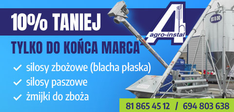 10% zniżki na silosy i żmijki do zboża